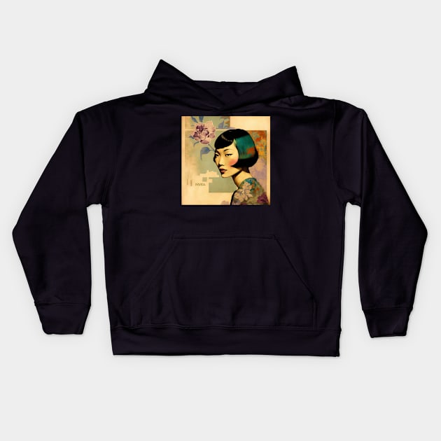 Anna May Wong #2 Kids Hoodie by MonoMagic